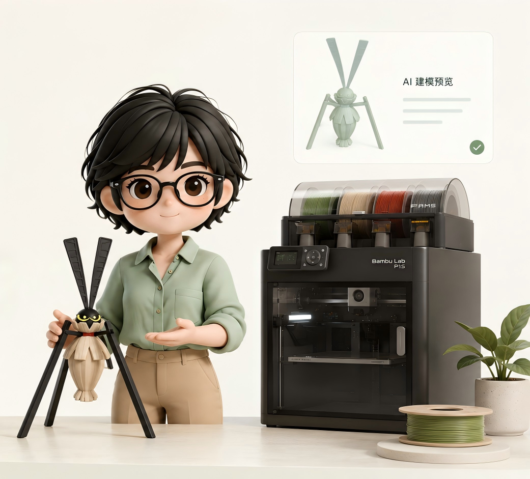 3D 打印作品线配图